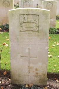 The headstone of Private Richard Hartley, killed when Charles Green was wounded.