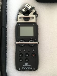 The Zoom H5 Handy recorder